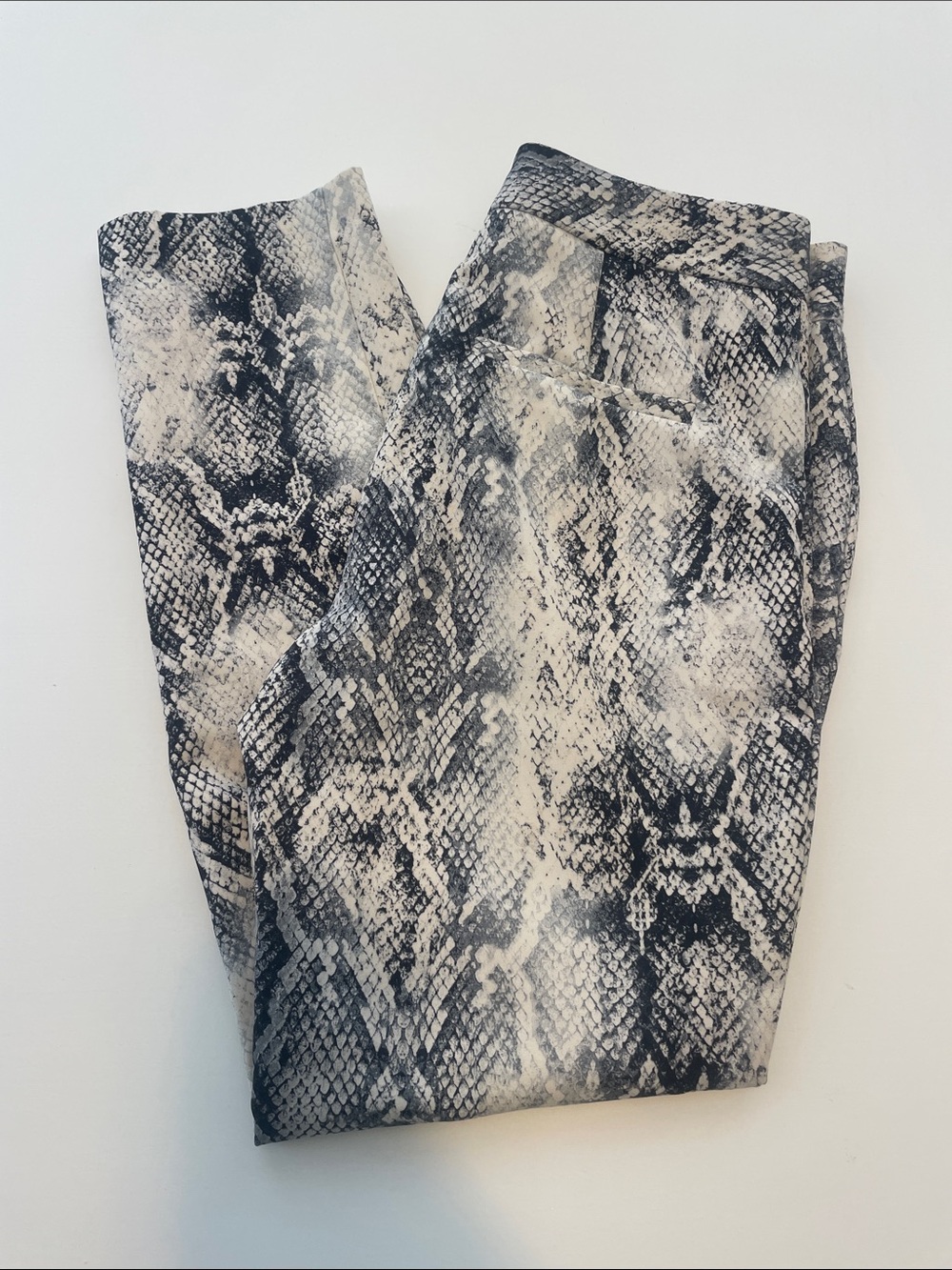 Zara snakeskin pants